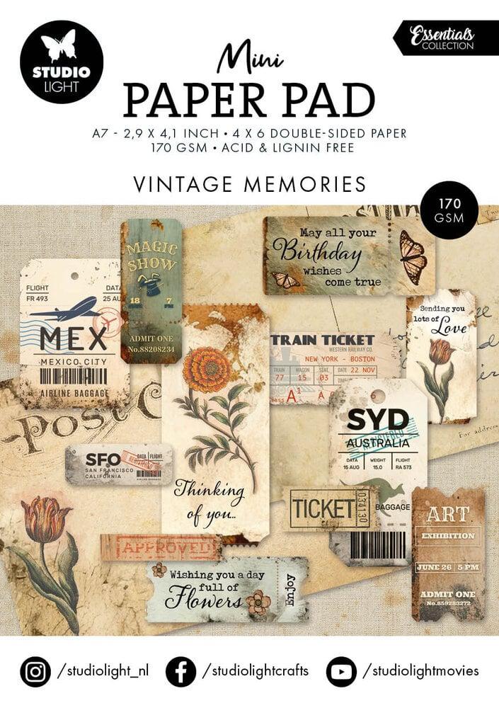 Studio Light Vintage Memories Essentials Mini Paper Pad #215