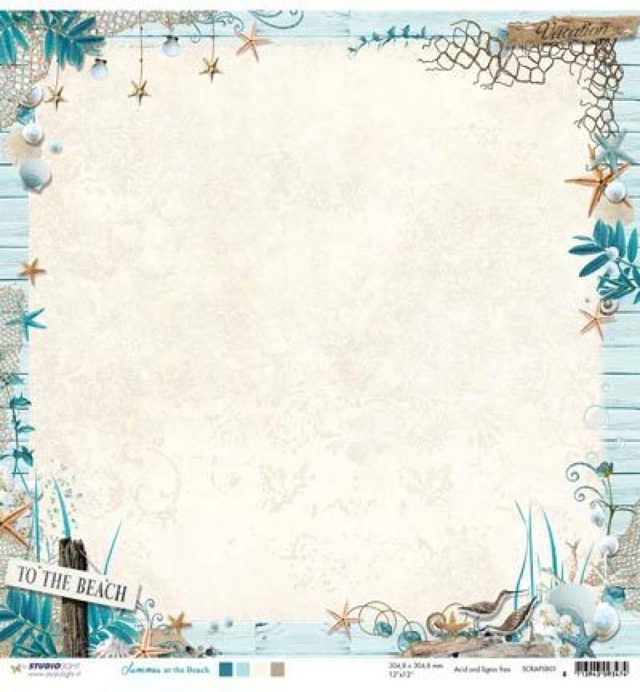 Studio Light 12x12 Paper Sheet Summer at the Beach #01