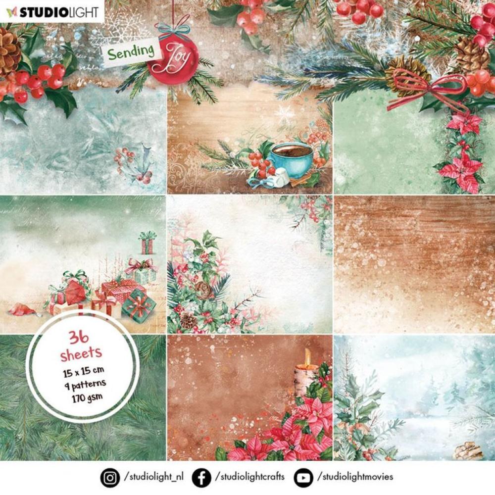 Studio Light 6x6 Inch Paper Pad Sending Joy #11