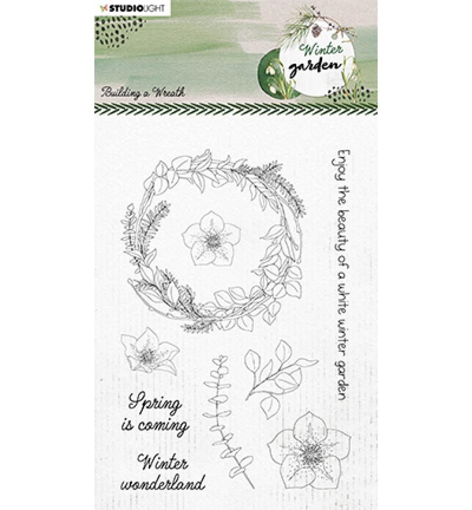 Studio Light Clear Stamp Building a Wreath #159