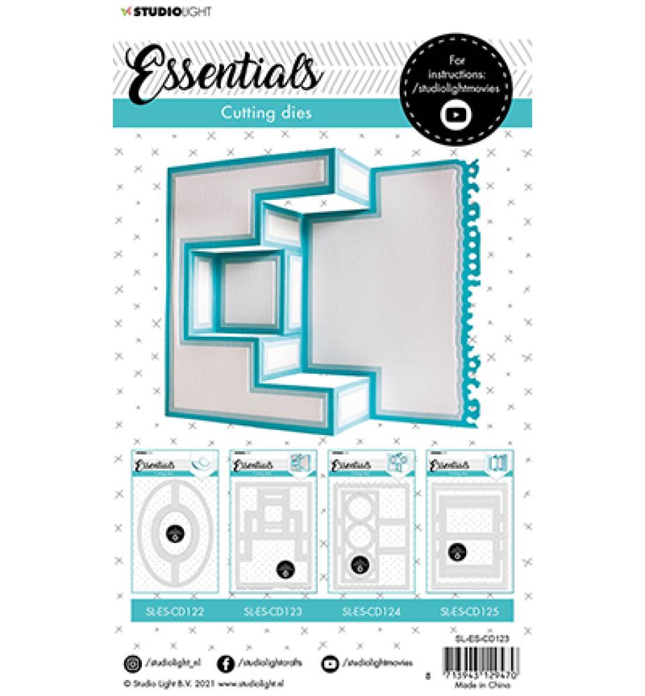Studio Light Cutting Die Essentials Build Up Cardshape #123