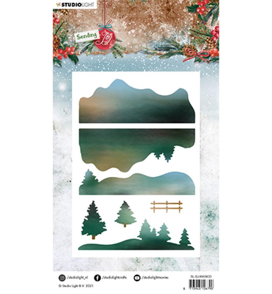 Studio Light Essential Mask Stencil Winter Landscape #33