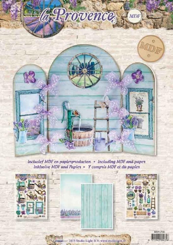 Studio Light MDF Paket incl.Papier La Provence Triptych