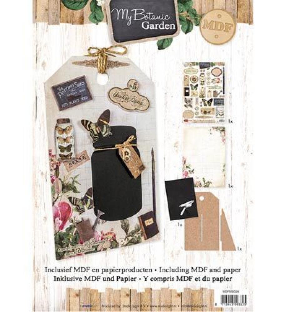 Studio Light MDF Paket incl.Papier Message Board My Botanical Garden