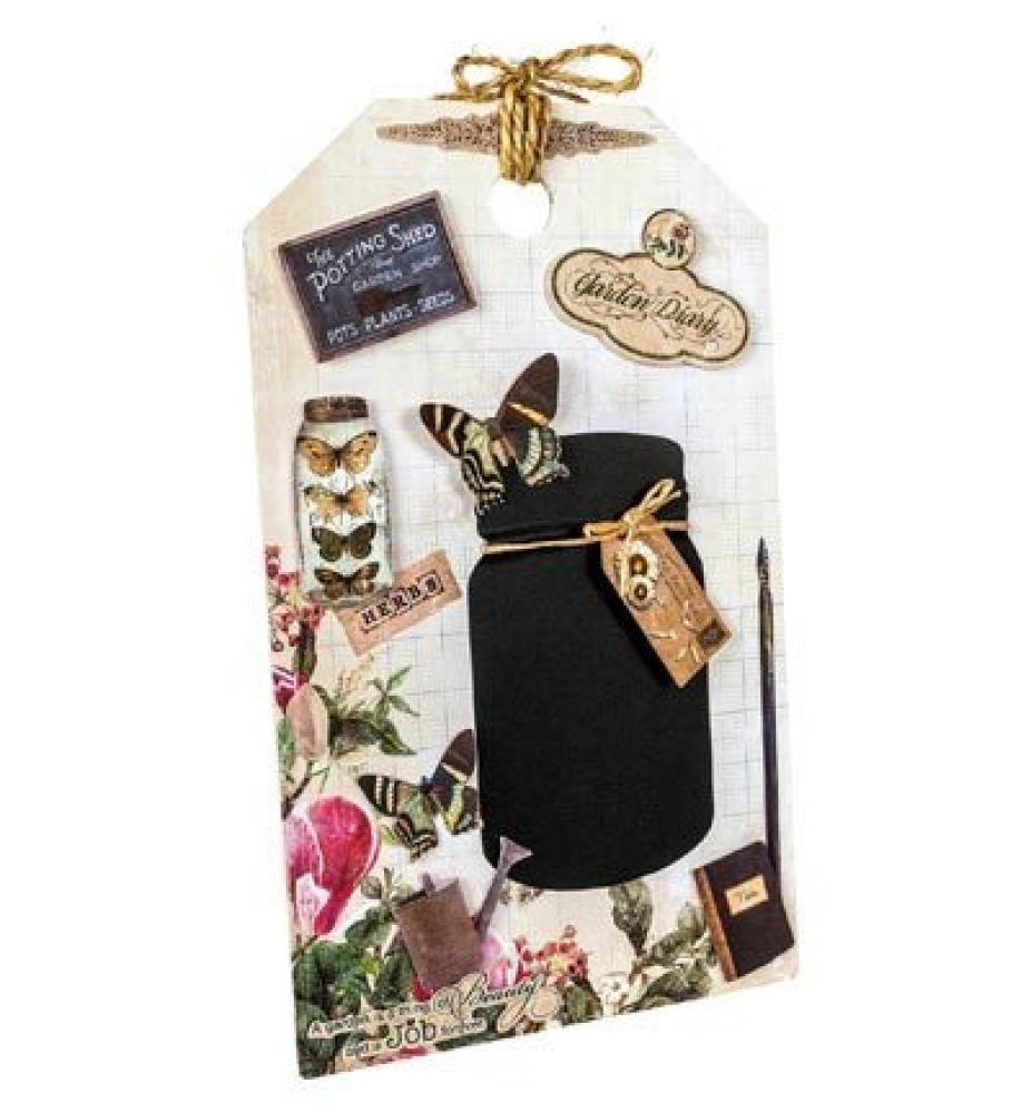 Studio Light MDF Paket incl.Papier Message Board My Botanical Garden