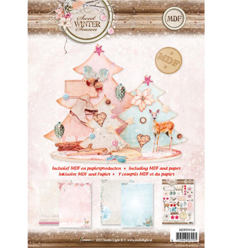 Studio Light MDF Paket incl.Papier Christmas Tree #1