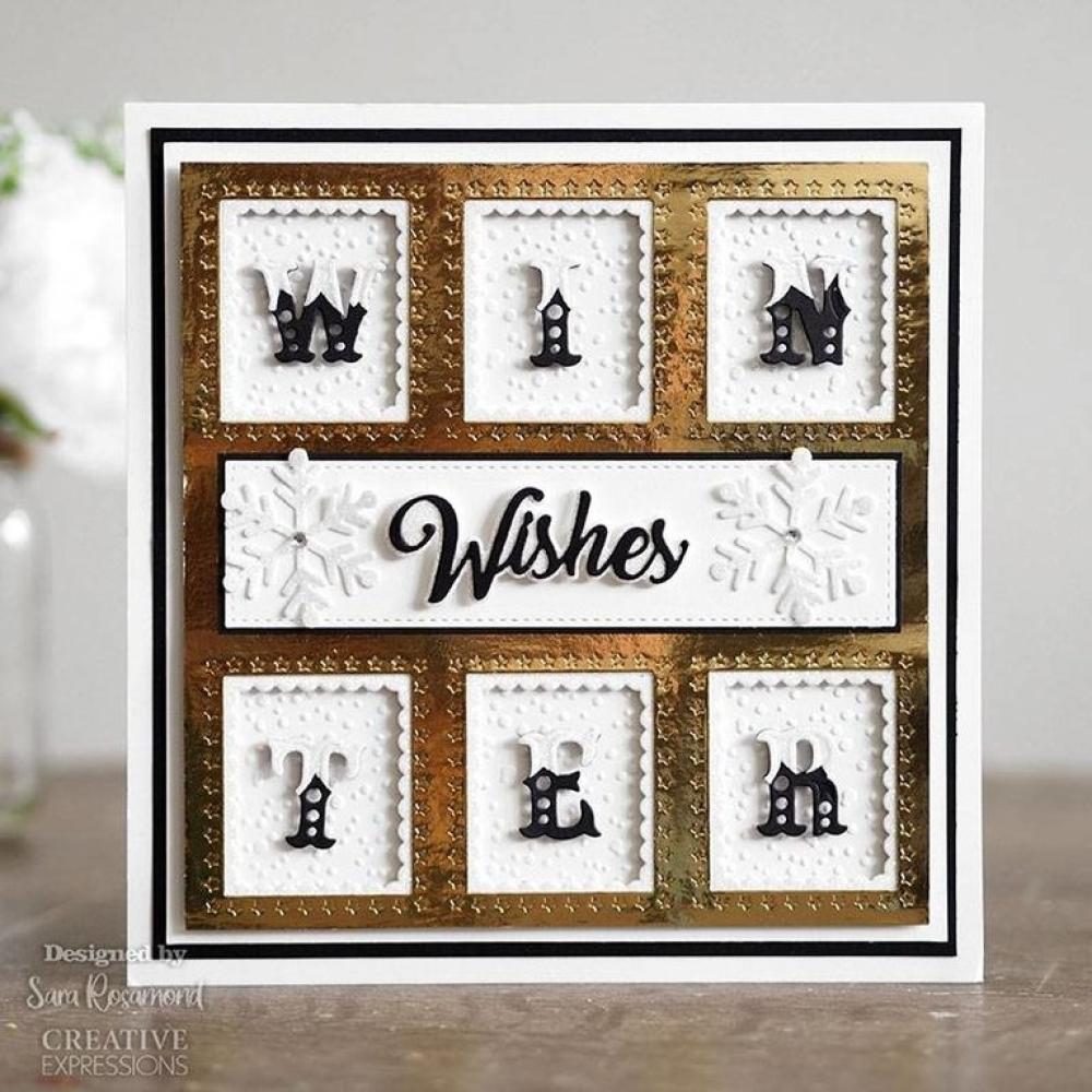 Sue Wilson Craft Die Aperture Trio Inner Scalloped Rectangle CED1263