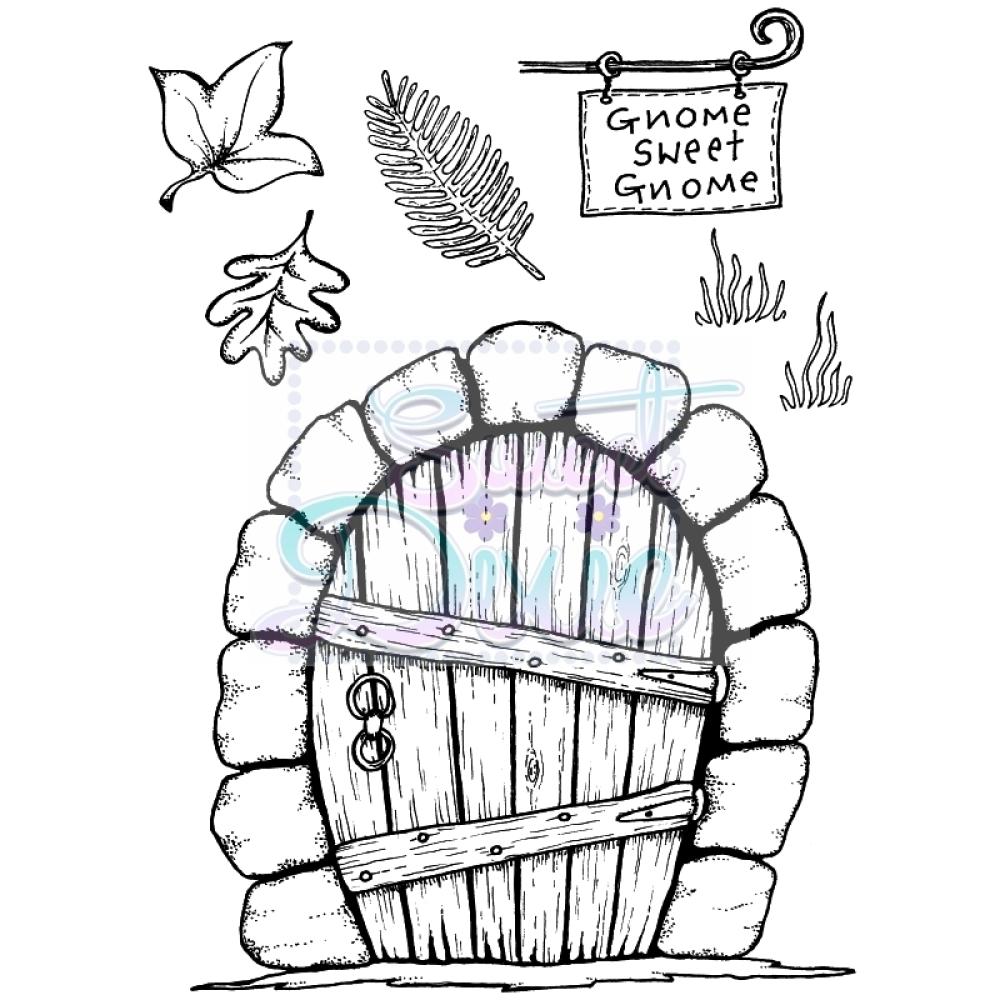 Sweet Dixie Clear Stamps Gnome Door