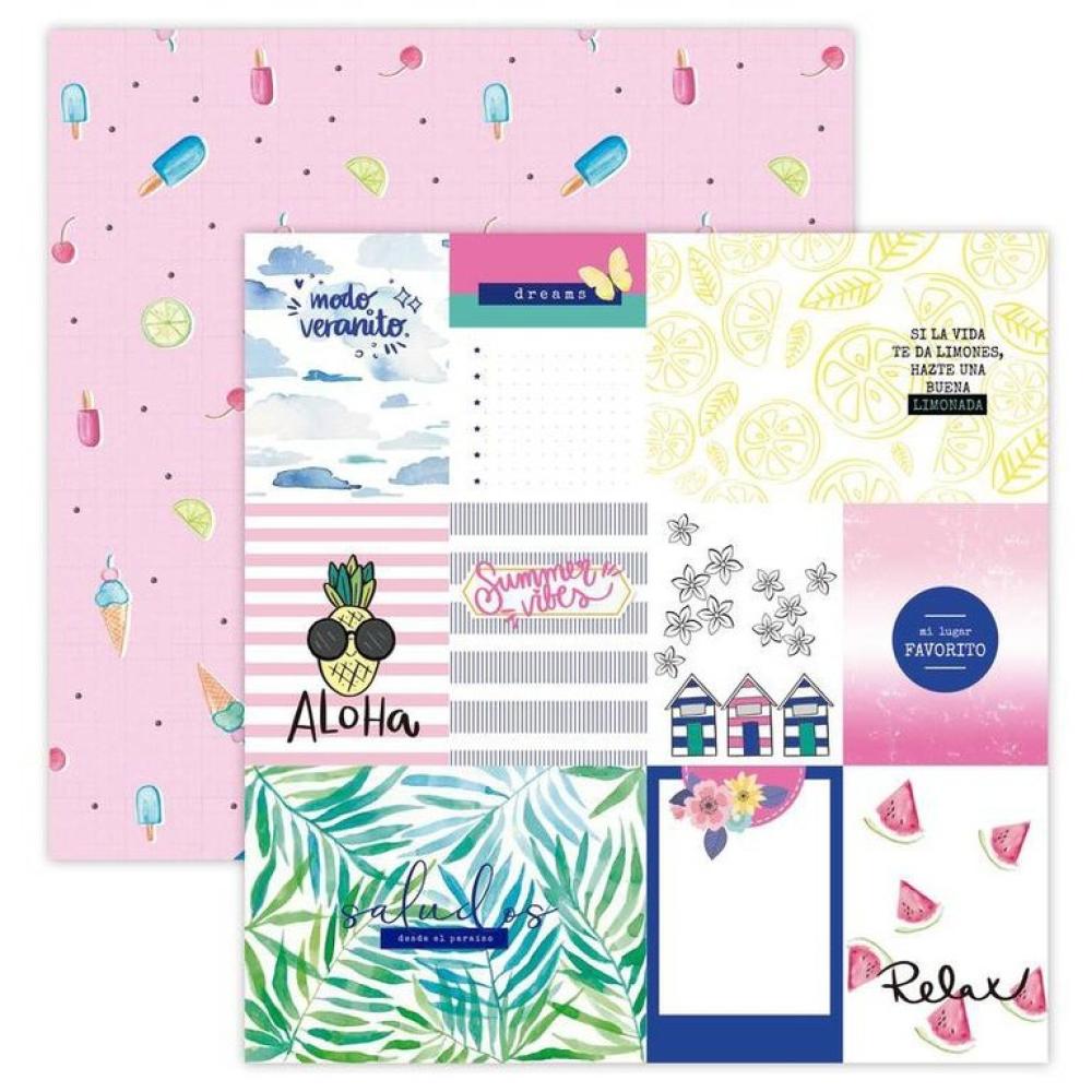 Sweet Möma Paper Pad 12x12 Pink Lemonade #17