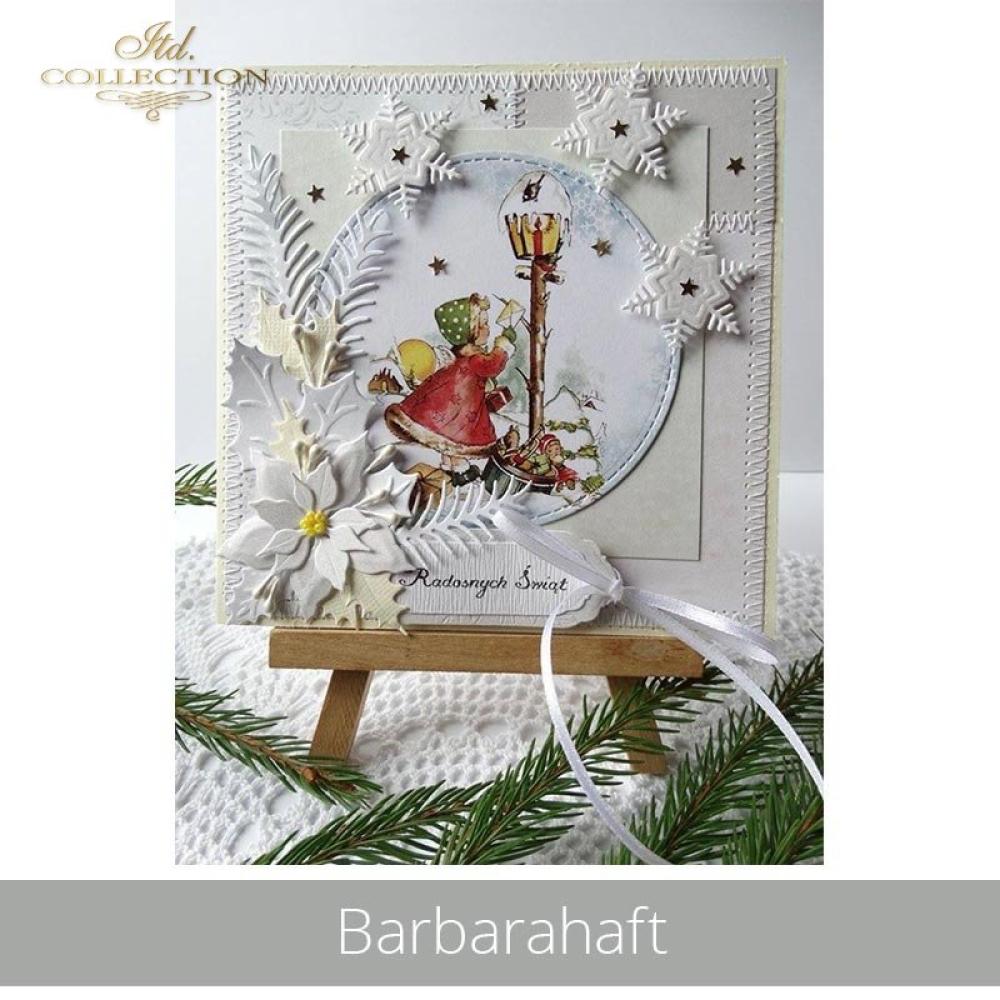 TAG0104 ITD Collection Christmas Balls A4 Scrapbooking Paper