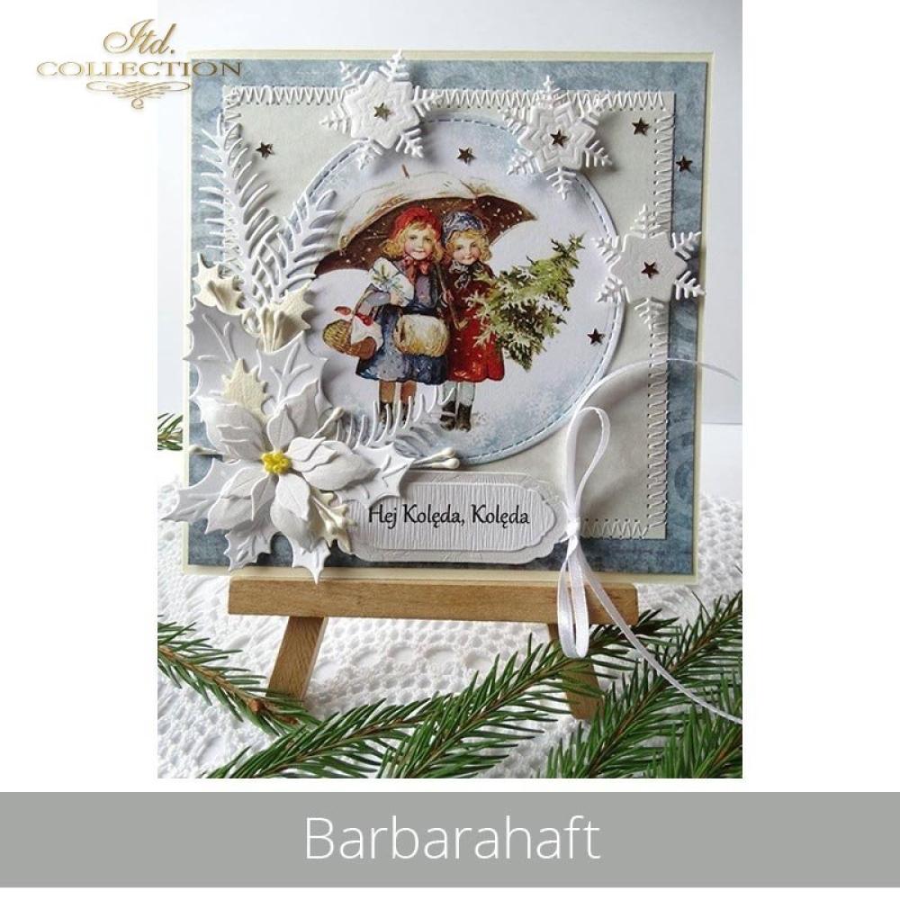 TAG0104 ITD Collection Christmas Balls A4 Scrapbooking Paper