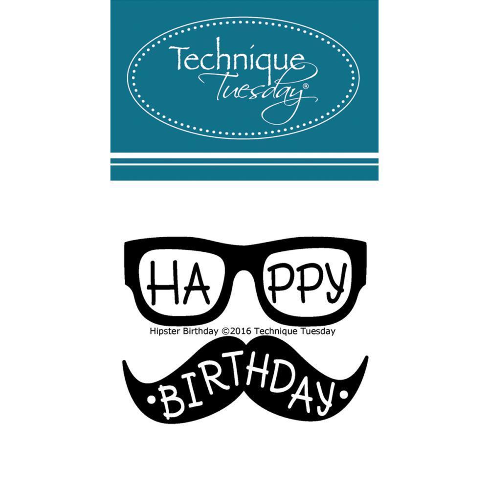 Technique Tuesday Clear Stamps  Hipster Birthday #HIPST