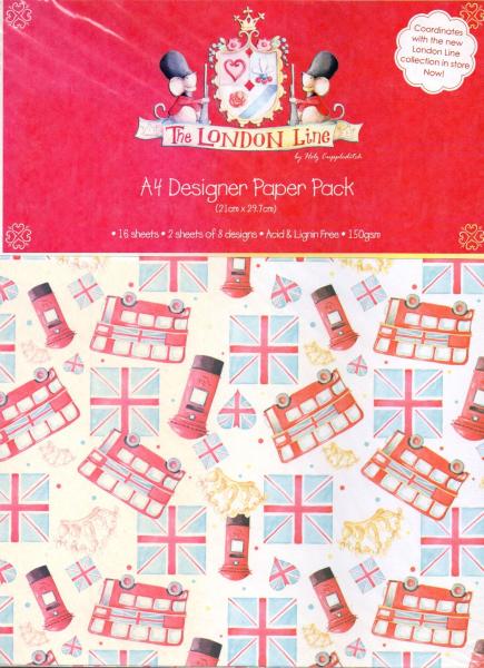 The London Line A4 Designer Paper Pack