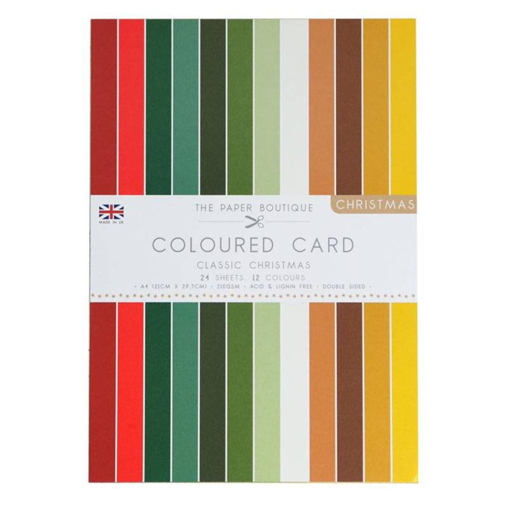 The Paper Boutique Classic Christmas A4 Coloured Card