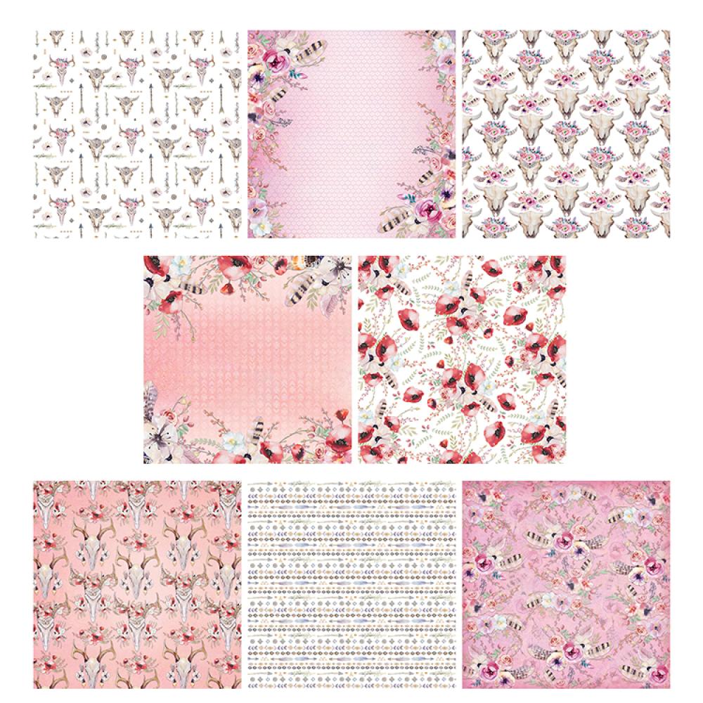 The Paper Tree Boho Bouquets 8x8 Paper Pad