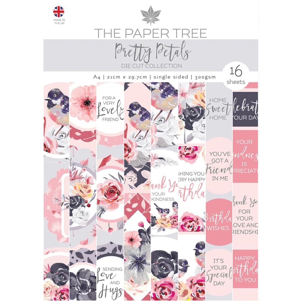 The Paper Tree Pretty Petals A4 Die Cut Collection  #1156