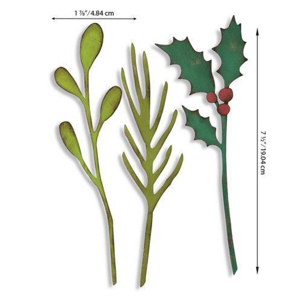 Tim Holtz Bigz Large Die Festive Stems #664757
