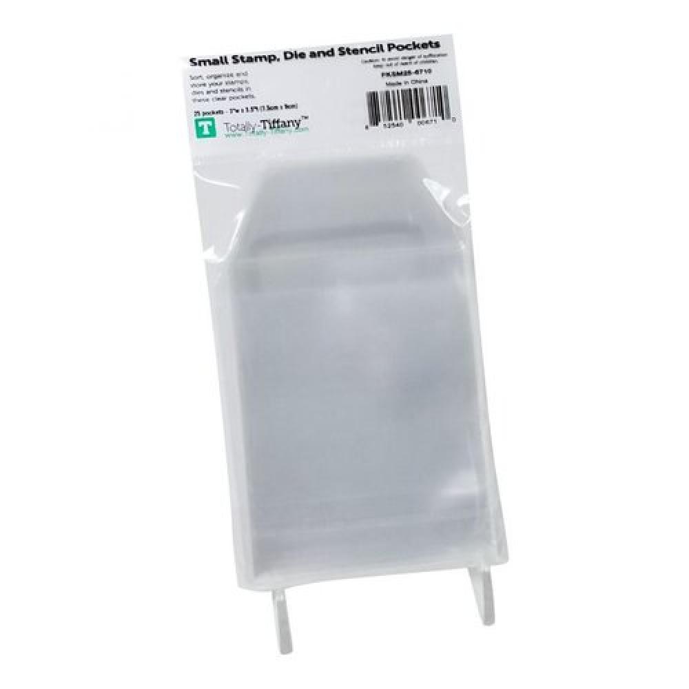 Totally Tiffany Stamp & Die Storage Pockets 25Pkg Small