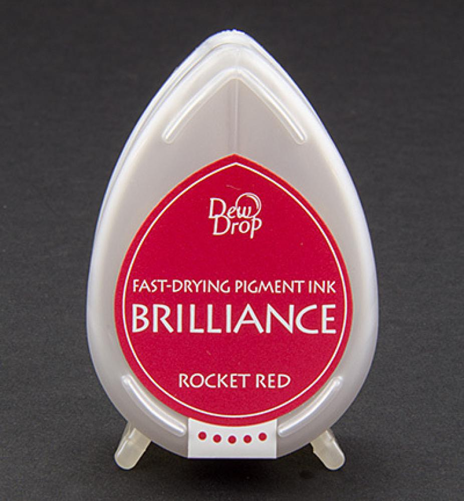 Tsukineko Brilliance Dew Drop Pigment Ink Rocket Red