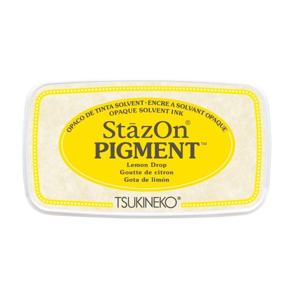 Tsukineko StazOn Pigment Ink Pad Lemon Drop #091