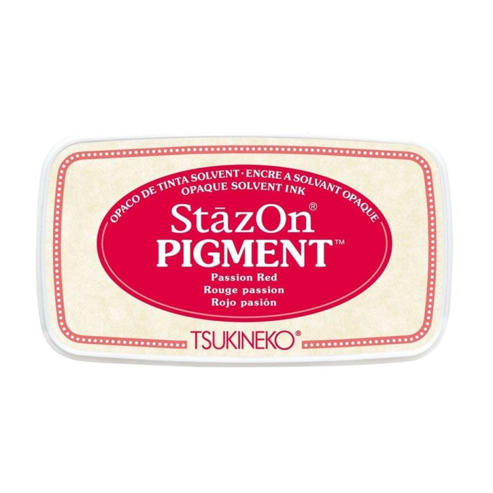 Tsukineko StazOn Pigment Ink Pad Passion Red #021