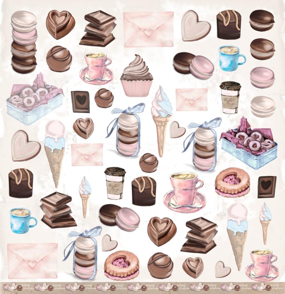 UHK Gallery 12x12 Paper Sheet So Sweet Sweets