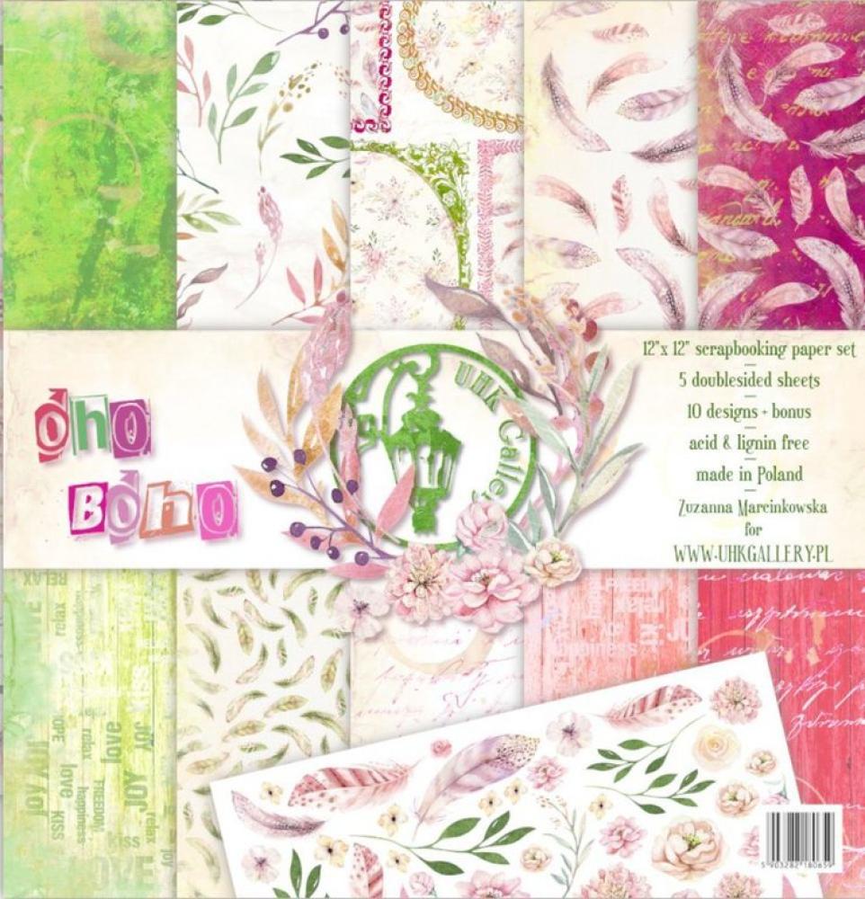 UHK Gallery 12x12 Paper Pad Oho Boho