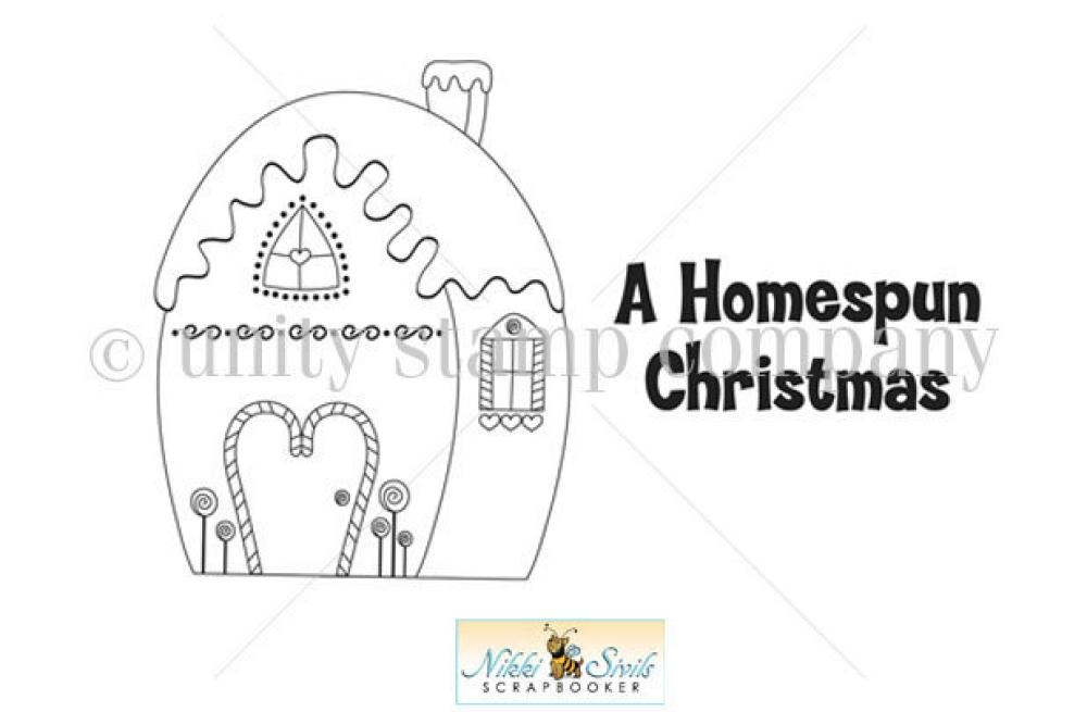 Unity Stamp Co Cling Stamp Homespun Christmas