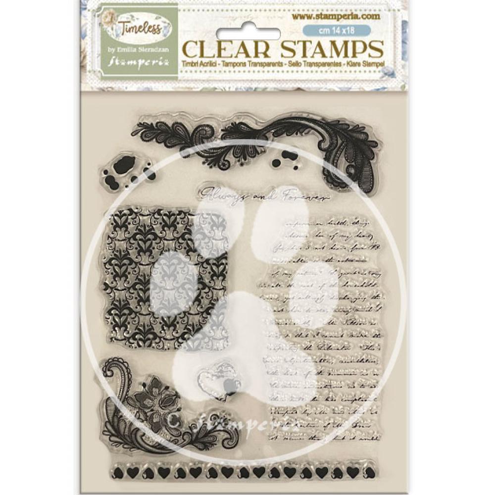 WTK220 Stamperia Timeless Clear Stamps Backgrounds