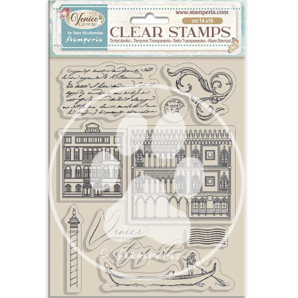 WTK222 Stamperia Venice City of Art Clear Stamps