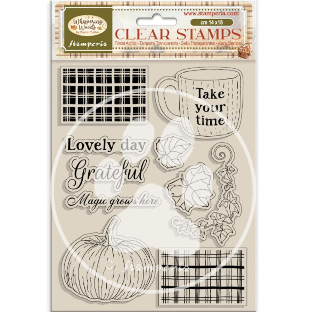 WTK226 Stamperia Whispering Woods Clear Stamps Cup