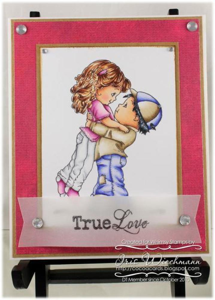 Whimsy Rubber Stamp Your Love Lifts Me