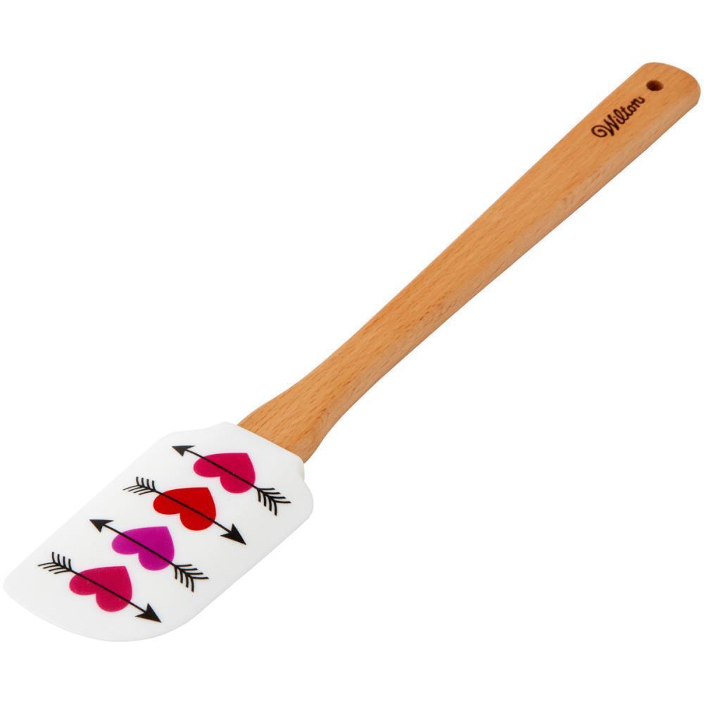 Wilton Printed Silicone Spatula Heart with Arrows #W4381