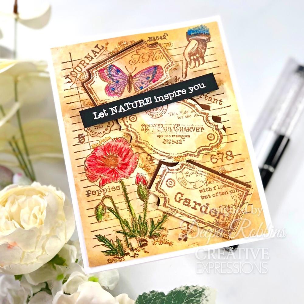 Woodware Clear Magic Stamp Label Page FRS993