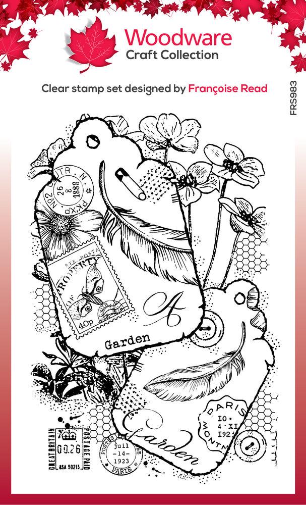 Woodware Clear Magic Stamp Two Tags FRS983