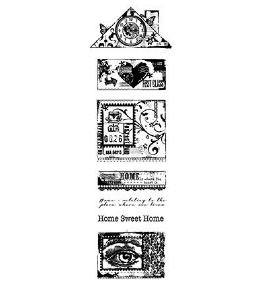 Woodware Clear Magic Stamp Build A Home FRS362