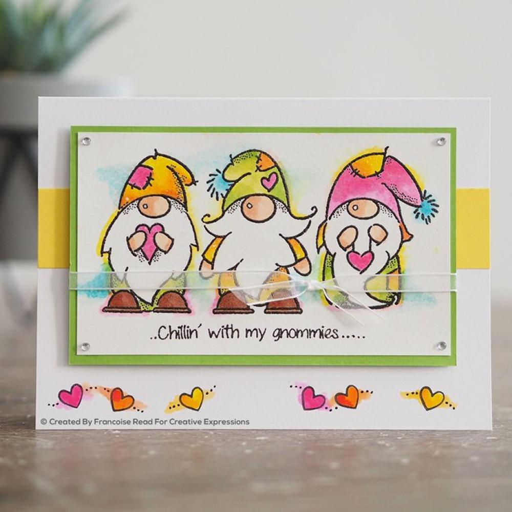 Woodware Clear Magic Stamp Three Gnomes FRS406