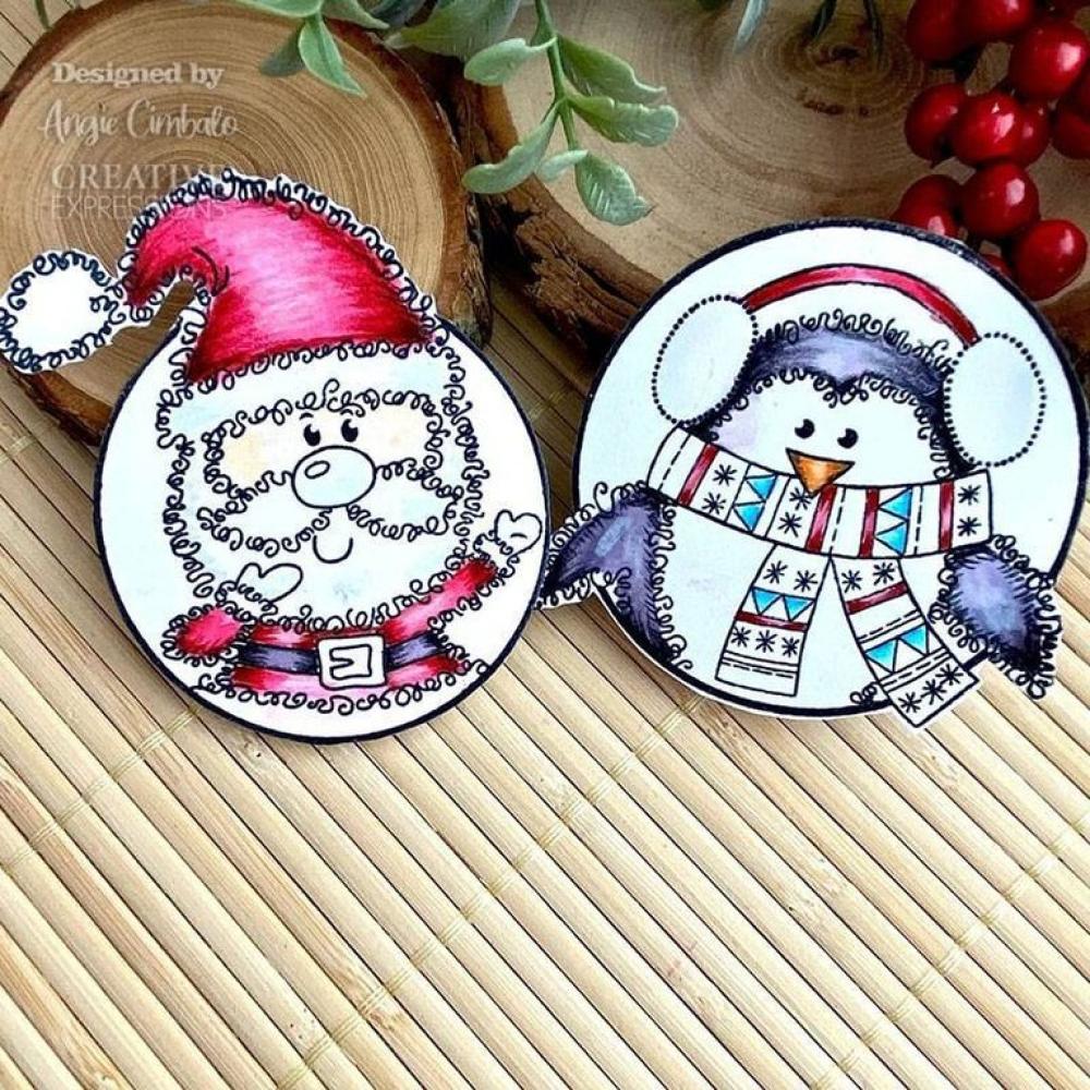 Woodware Clear Singles Festive Fuzzies Mini Penguin JGM020