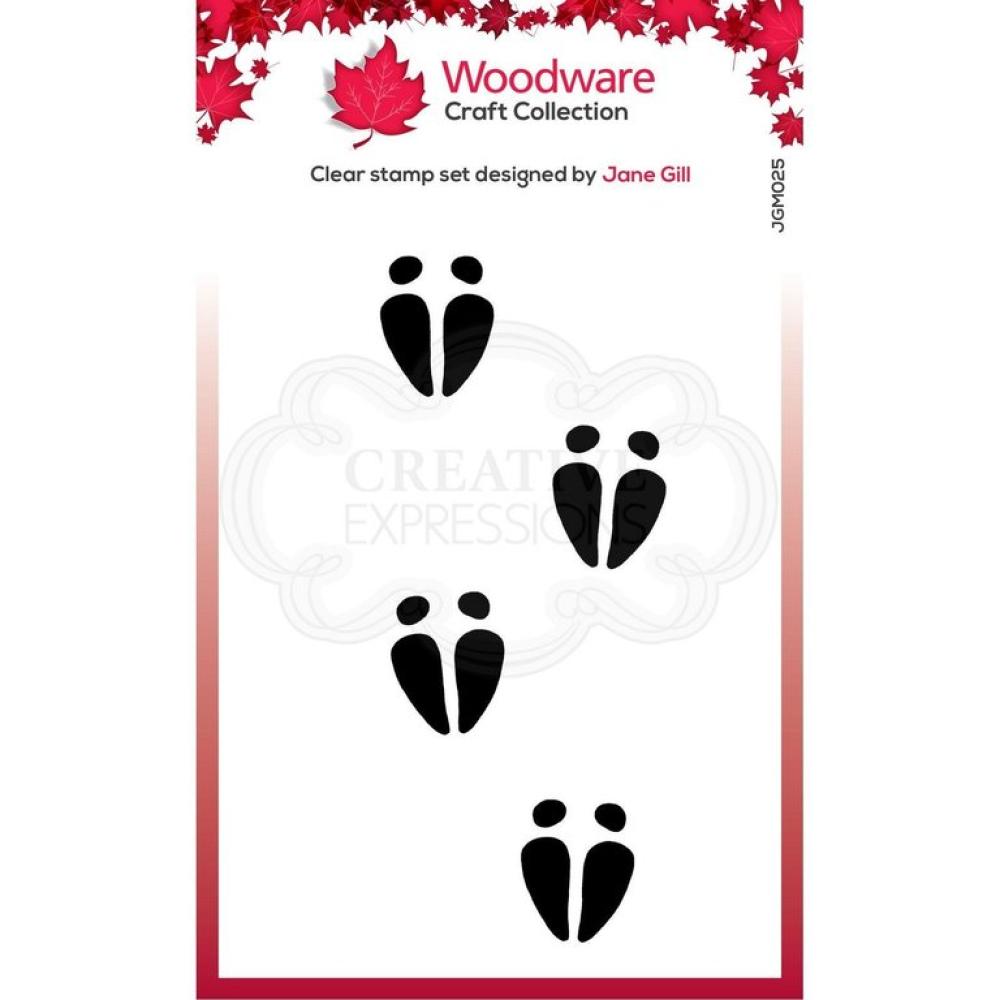 Woodware Clear Singles Festive Fuzzies Mini Reindeer Hooves JGM025