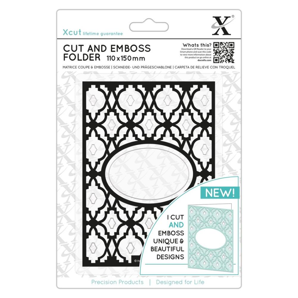XCut Cut & Emboss Folder Diamond Lattice