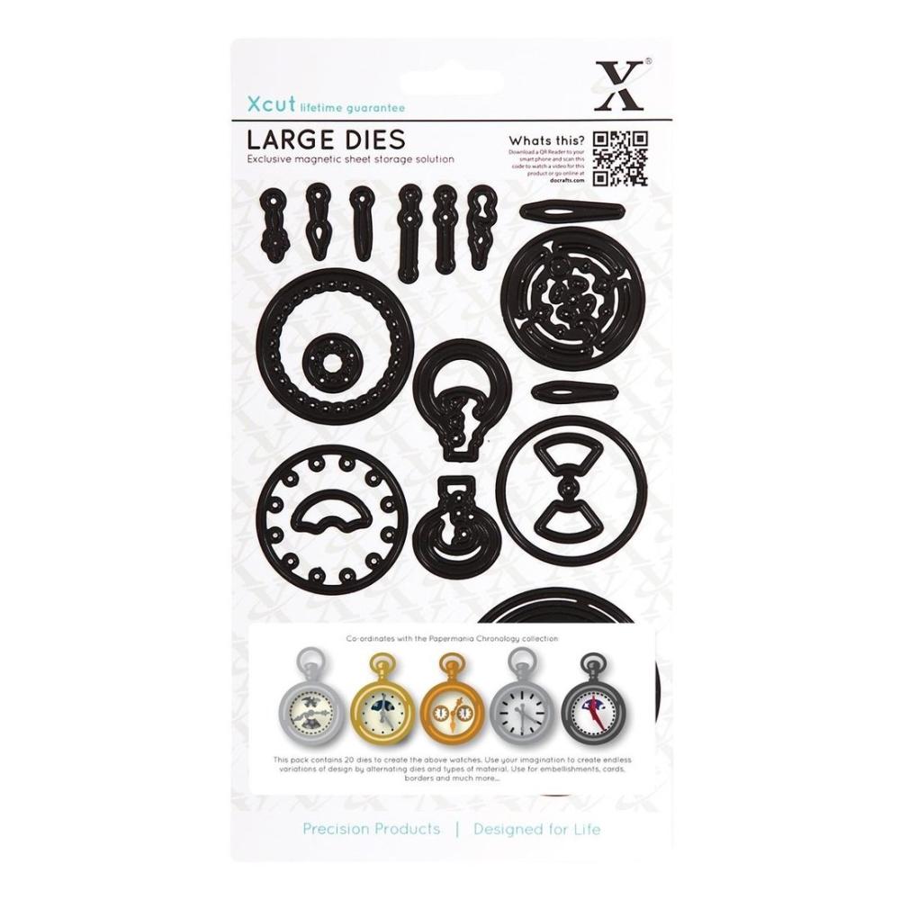 XCut Decorative Dies (21pcs) Chronology Pocket Watch (Large)