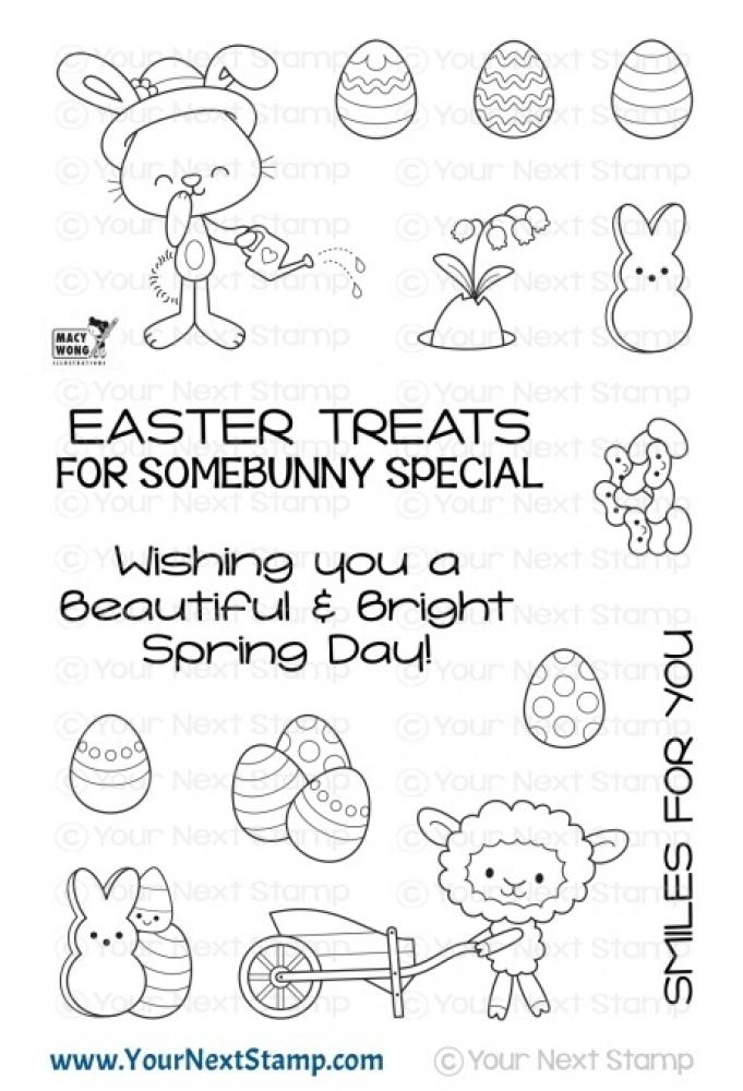 YNS Clear Stamps Set Spring Treats