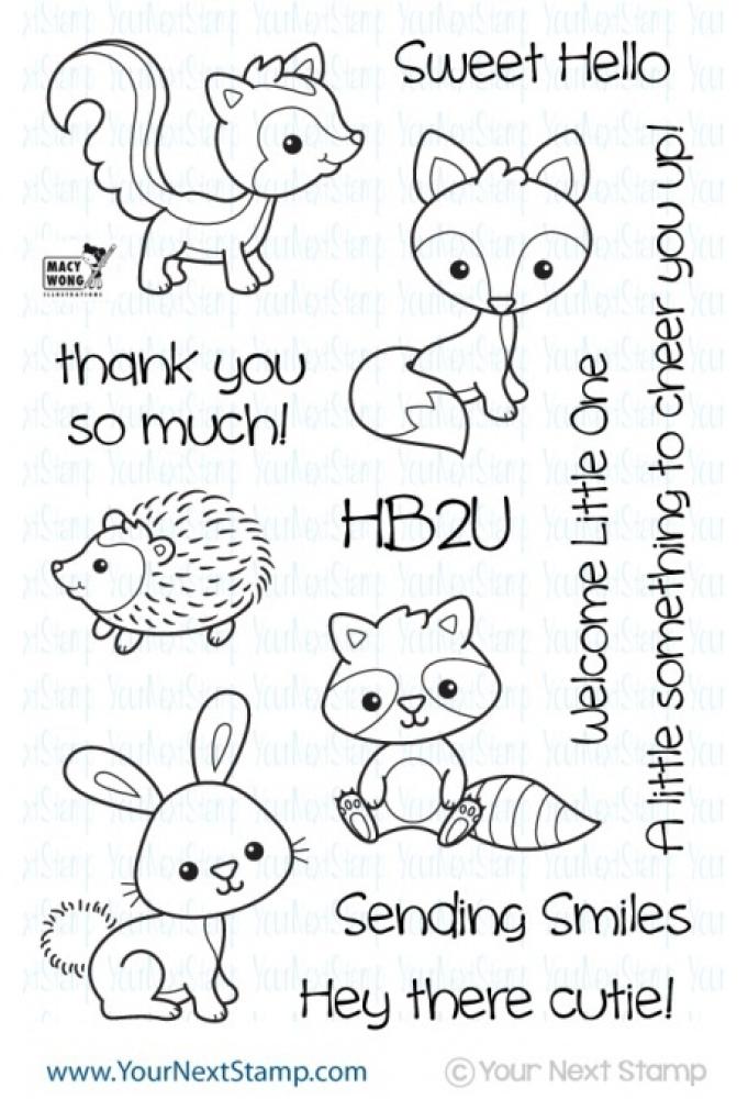 Your Next Stamp Clear Stamp Woodland Cuties