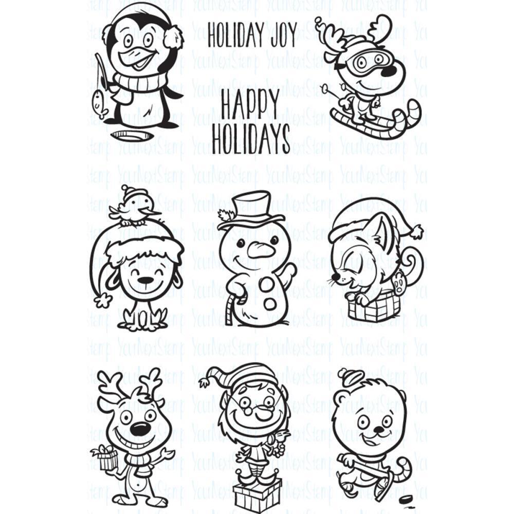 Your Next Stamp Clear Stamps Holiday Buddies #CYNS485