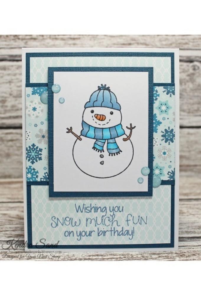 Your Next Stamp Clear Stamps Snow Much Fun Snowman #CYNS492