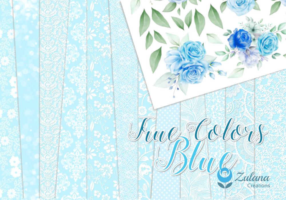 Zulana Creations 12x12 Paper Pad True Colors Blue