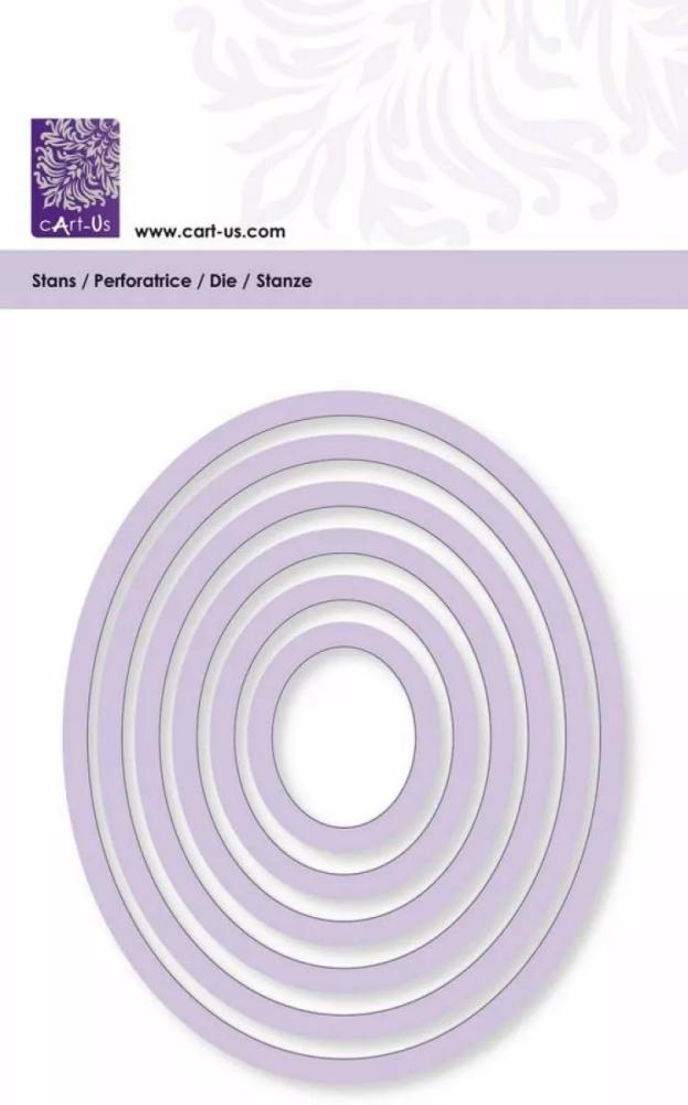 SALE cArt-Us Stanz- und Embossing Schablone Oval