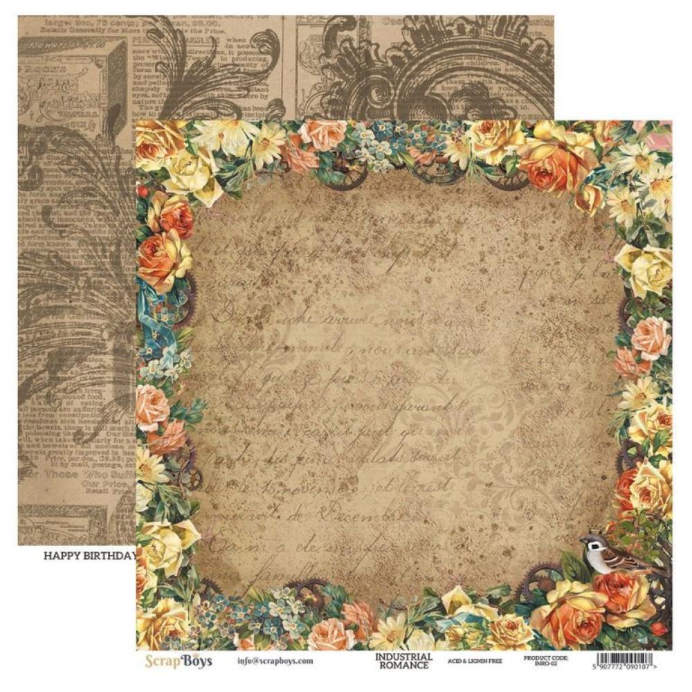 SALE ScrapBoys 12x12 Paper Pack Industrial Romance