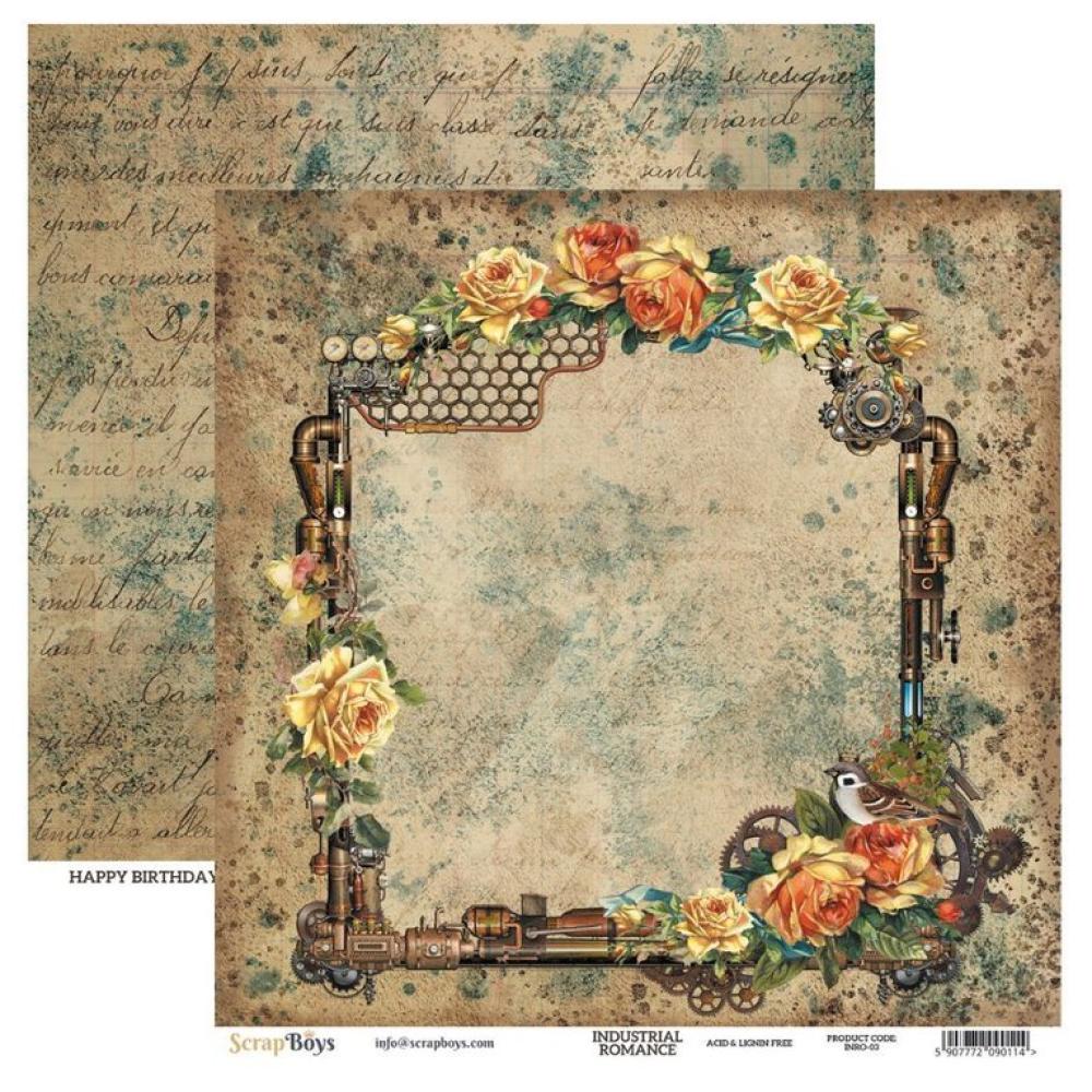 SALE ScrapBoys 12x12 Paper Pack Industrial Romance