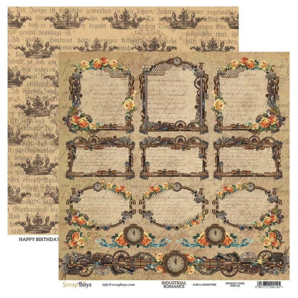 SALE ScrapBoys 12x12 Paper Pack Industrial Romance